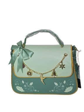 Loungefly Disney Tinker Bell Holiday Satchel Crossbody Bag NWT